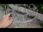 Round Stainless Steel Clothes Clip Hanger with 20 Clips - YouTube Video