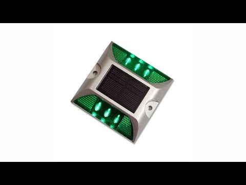 Solar Square Road Stud Light Car Guidance Light Road Deceleration Light, Flashing Bright Version (Yellow) - YouTube Video