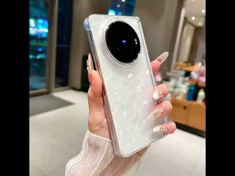 For vivo X Fold6 Magnetic Axis Pearlescent Shell Texture Phone Case(White) - YouTube Video