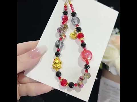 Lucky Maneki-neko Iridescent Crystal Chain(Purple) - YouTube Video