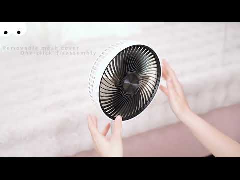 Yesido YF11 Foldable Telescopic Floor Fan(White) - YouTube Video