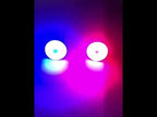 2pcs 23mm Motorcycle Eagle Eye Light Reverse Rearview Mirror Spotlight(White) - YouTube Video