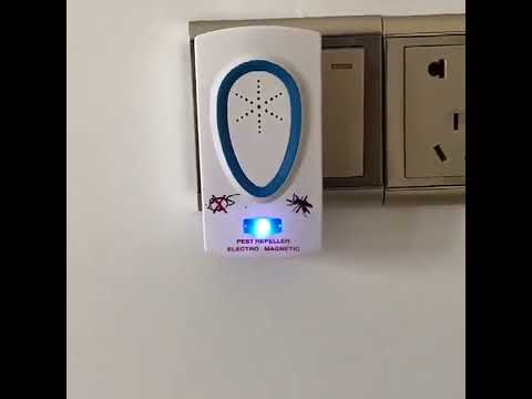 Ultrasound Mouse Cockroach Pest Repeller Device Insect Rats Spiders Mosquito Killer Pest Control Household Pest Rejecter(US Plug) - YouTube Video
