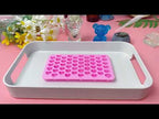 Creative Heart Shape 55-Grid Ice Cube Tray(Pink) - YouTube Video