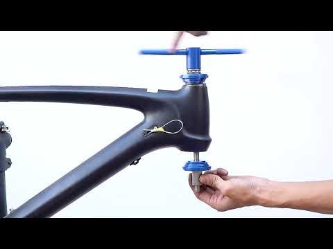 WEST BIKING Bicycle Headset Installation Removal Tools Bike Bottom Bracket Bearing Press Tool Bicycle Repair Tools(Black) - YouTube Video