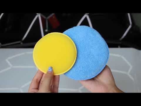 FJdl-001 Car Waxing Sponge Plastic Handle Cleaner And Polish(Black) - YouTube Video
