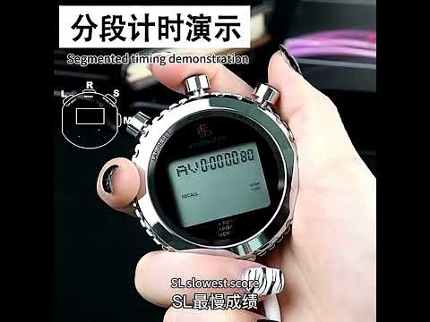 YS Metal Stopwatch 3 Rows Display Running Training Electronic Timers, Style: YS-510 10 Memories - YouTube Video
