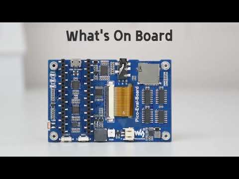 Waveshare 3.5 inch IPS Screen Overall Evaluation Board for Raspberry Pi Pico, Misc Onboard Components For Easily Evaluating The RP2040 - YouTube Video