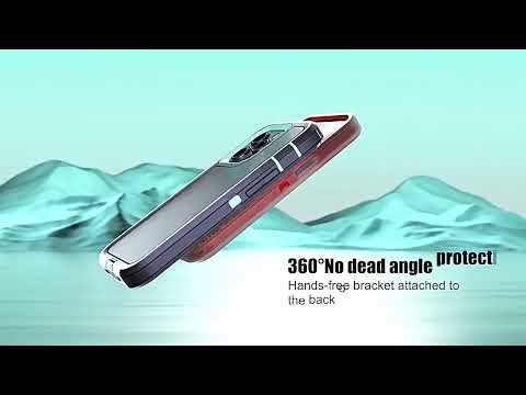 For iPhone 15 Life Waterproof Rugged Phone Case(Black) - YouTube Video
