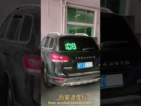 C188 GPS Rear Window Speedometer Head Up Display Speed Display HUD Car Universal - YouTube Video