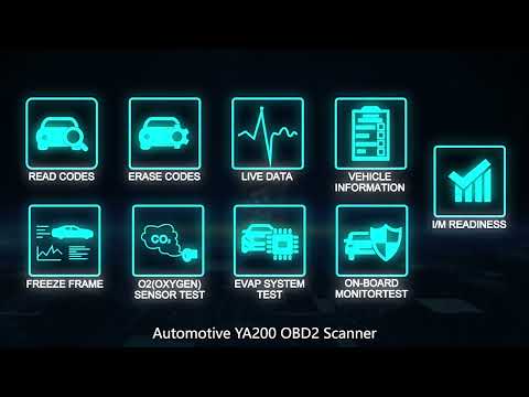 KINGBOLEN YA200 OBD2 Car Fault Diagnosis Tool Fault Analyzer - YouTube Video