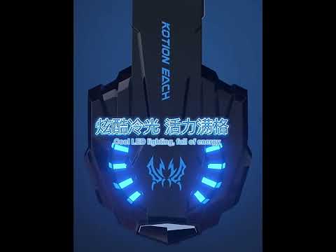 KOTION EACH G9000 Pro On-Ear Gaming Headset with Mic, Cable Length: About 2.1m(Black) - YouTube Video