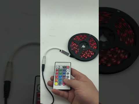 2.4G Smart Wifi LED RGB Controller with IR 24Keys Remote Control, 5-24V - YouTube Video