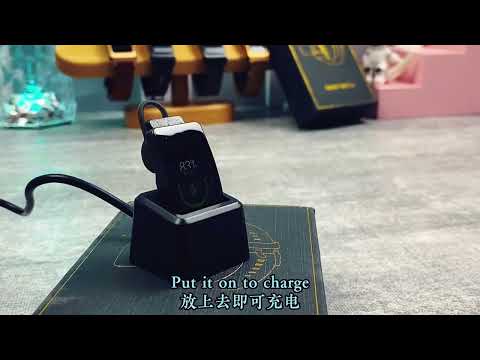 K13S 1.14 inch TFT Screen Milanese Metal Strap Smart Call Bracelet Supports Sleep Management / Blood Oxygen Monitoring(Black) - YouTube Video