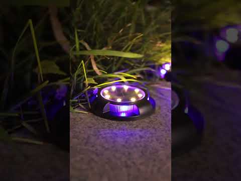 10 LEDs Solar Outdoor Garden Waterproof Buried Light - YouTube Video