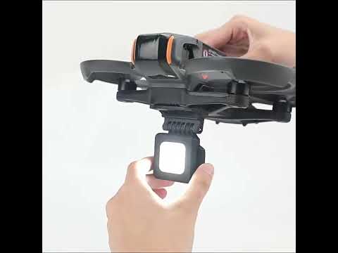For DJI Avata 2 Night Flight Light Rechargeable LED Fill Light with 3 Light Modes, 180-degree Adjustable Angle Searchlight(Black) - YouTube Video