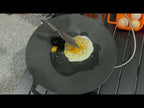 Outdoor Camping BBQ Cast Iron Grill Pan,Style: Baking Pan Only - YouTube Video