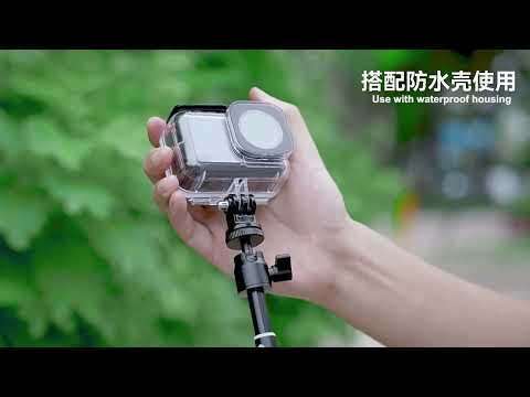 TELESIN WSS-001 65.4cm Aluminum Alloy Waterproof Ball Head Selfie Stick Diving Shooting Sports Camera Extension Stick - YouTube Video