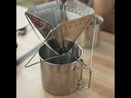 Outdoor Camping Portable Stainless Steel Coffee Drip Rack - YouTube Video