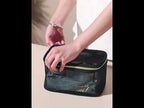 Travel Large Capacity Transparent Mesh Cosmetic Bag, Style: Square - YouTube Video