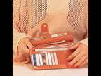 Multifunction Zipper Women Leather Wallet Long Trifold Coin Purse Card Holder Clutch(Black) - YouTube Video