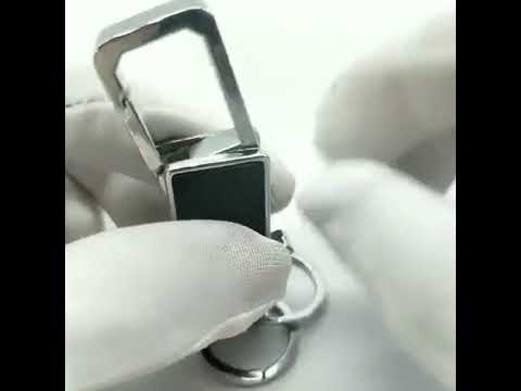 CS-012 3 PCS Lychee Pattern Leather Double Ring Corkscrew Keychain - YouTube Video
