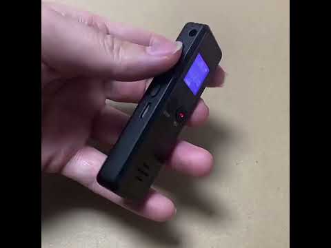 8GB 0.9-inch LCD Screen Interview Mini HD Recorder USB Charging MP3 Player - YouTube Video