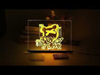 Luminous Transparent Acrylic Erasable Fluorescent Writing Message Board Billboard, Size: RGB 15x15cm - YouTube Video