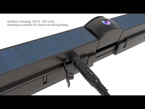 Solar HD Wireless Integrated License Plate Frame Display Camera - YouTube Video