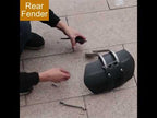 Motorcycle Stainless Steel Modified Rear Wheel Fender Dustproof Splash Flaps Mudguards Fender Guard, Style:A Style Foot - YouTube Video
