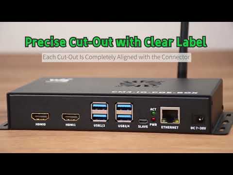 Waveshare Metal Box A for Raspberry Pi CM4 IO Board, with Cooling Fan - YouTube Video