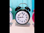 Fashion Mute Metal Alarm Clock with Night Light, Size: 12*8.5cm(Blue) - YouTube Video