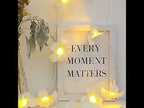 1.5m 10 LEDs Battery Powered Warm White Creative DIY Frangipani LED String Lights Floral Holiday Lighting Event Party Garland Bedroom Decoration - YouTube Video