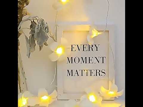 1.5m 10 LEDs Battery Powered Warm White Creative DIY Frangipani LED String Lights Floral Holiday Lighting Event Party Garland Bedroom Decoration - YouTube Video