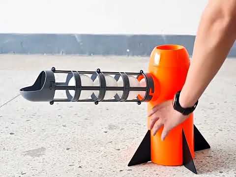Time Out QC1509 Parent-Child Interactive Baseball Serving Machine(Orange) - YouTube Video