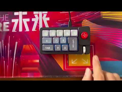 MKESPN K810 Joystick RGB Backlight Hot Swap Macro Customized Wired Mechanical Gaming Keyboard(Black) - YouTube Video