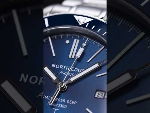 NORTH EDGE ANCHOR Men Outdoor 100m Waterproof Mechanical Watch(Black) - YouTube Video