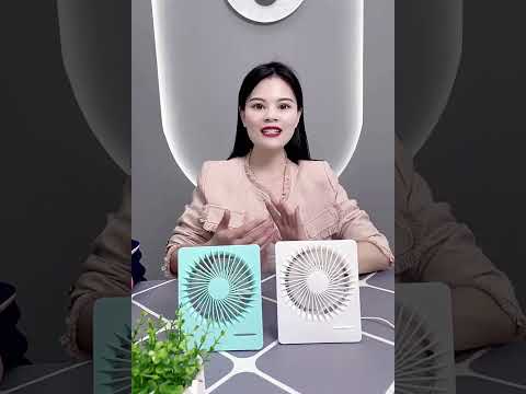 Portable Dormitory Desktop Electric Fan USB Charging Mini Fan - YouTube Video