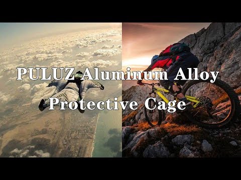 PULUZ Housing Shell CNC Aluminum Alloy Protective Cage with 52mm UV Lens for GoPro HERO(2018) /7 Black /6 /5(Black) - YouTube Video