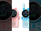 1 Pair D25 Cat Ear Design Children Handheld Two-Way Walkie Talkies(Pink + Blue) - YouTube Video