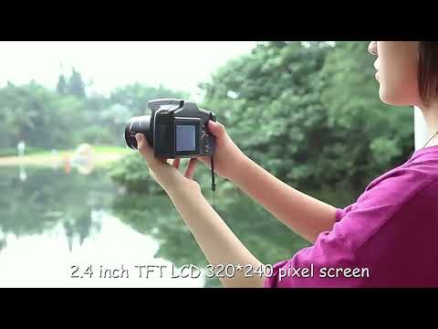 HD-05 16X Zoom HD SLR Camera(Black) - YouTube Video