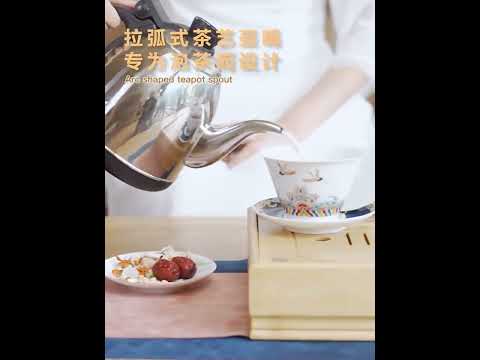 KAMJOVE Intelligent Electric Kettle Automatic Water Supply Electric Teapot CN Plug - YouTube Video