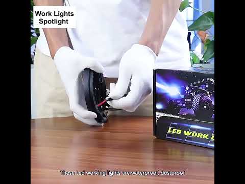 6.7W White Light Round-Shaped Waterproof Car Boat Marine Work Lights Spotlight LED Bulbs, DC 9-30V - YouTube Video