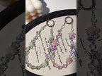 Rose Bead Chain Phone Anti-lost Short Lanyard(Pink) - YouTube Video