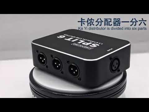 B866 1 XLR Split Horizontal Parallel Distributor, 1 Input and 6 Output (Black) - YouTube Video