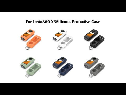 For Insta360 X3 Portable Silicone Protective Case(Orange) - YouTube Video