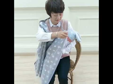 Anti-exposure Nursing Pad Outdoor Fig Leaf Stroller Mosquito Net, Color: Gray Crown - YouTube Video