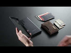 For iPhone 18 Pro / 17 Pro DG.MING M2 Series 3-Fold Card Bag Wallet Leather Phone Case(Black) - YouTube Video