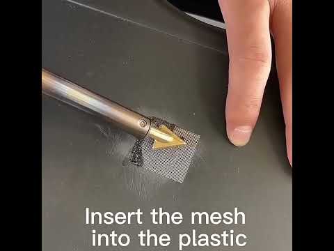 20mm Plastic Bumper Repair Triangular Wrinkle Removal Soldering Iron Tip - YouTube Video