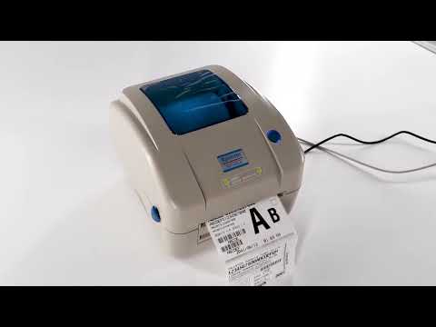 Xprinter XP-490B Electronic Face Bill Printer - YouTube Video